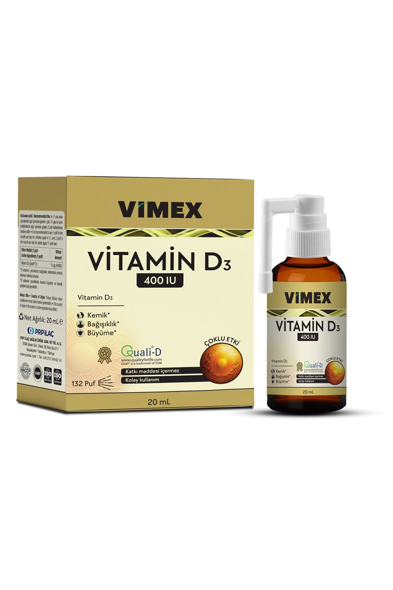 Vitamin D3 400 Iu 20 Ml Sprey - 132 Puf