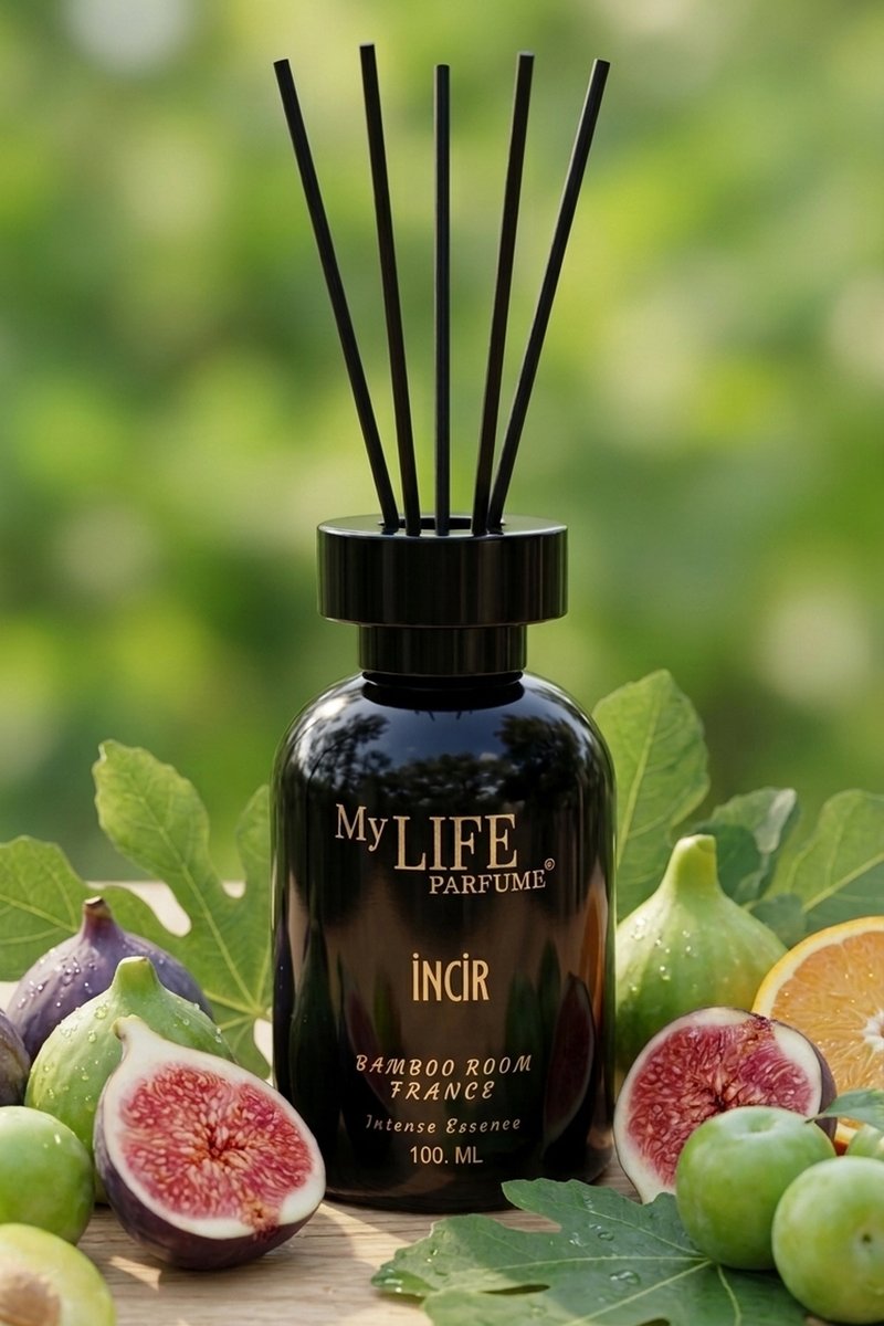 İncir Bambu Çubuklu Oda Kokusu 100 ml | İncir, İncir Yaprağı, Limon, Misk