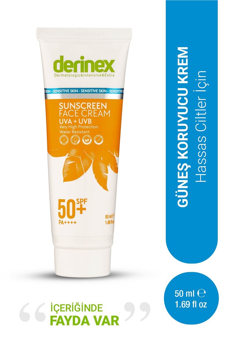 Güneş Koruyucu Krem Spf 50 Hassas Ciltler Için 50 ml