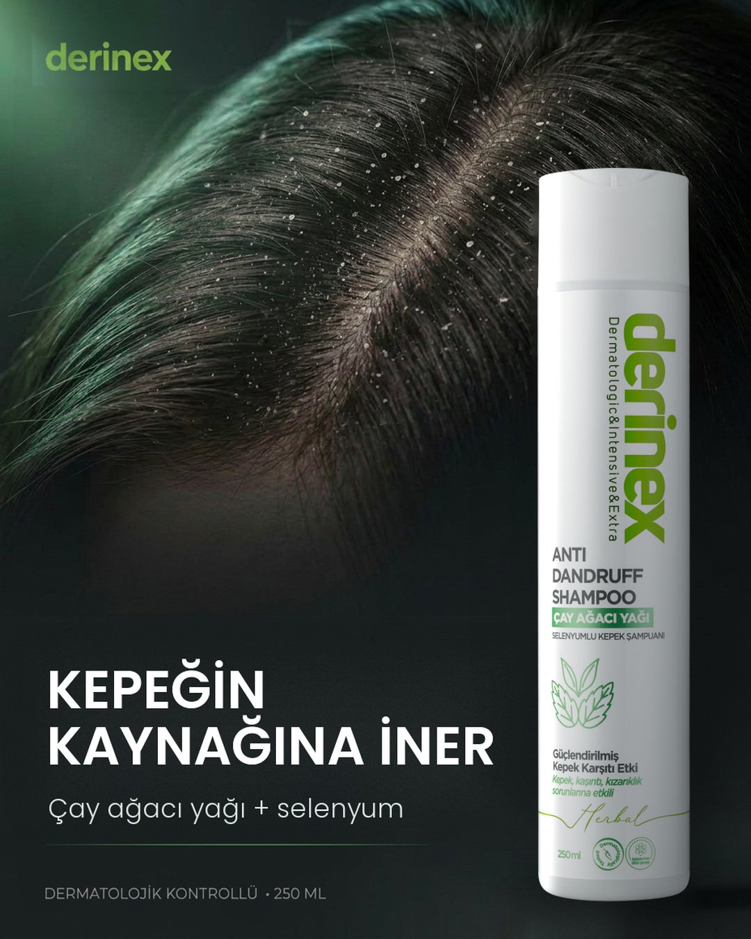 Anti Dandruff Çay Ağacı, Selenyumlu Kepek Karşıtı Şampuan 250 ml